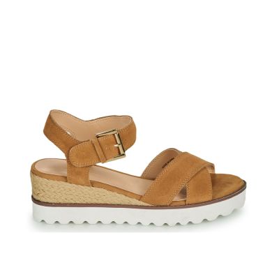 SANDALES ANDRÉ FEMME DAIM MARRON